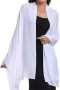 olyrjie womens Shawl Classic white
