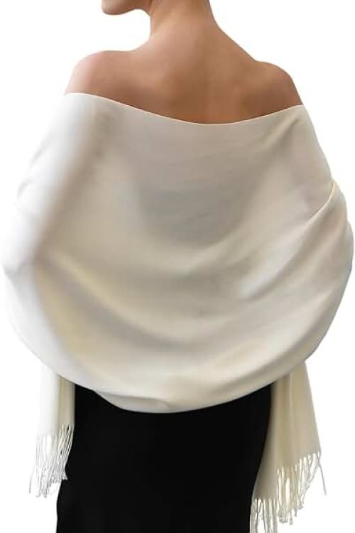 Womens Pashmina Shawl Wraps Women’s Scarf Pashmina Shawls and Wraps for Evening Dress Wedding Bridesmaid Gift Soft Large Scarves