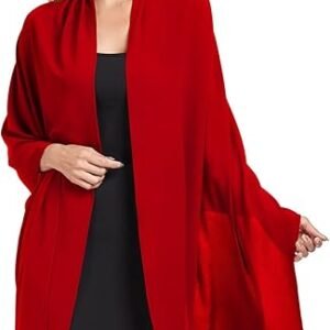 Olyrjie womens Shawl Classic red