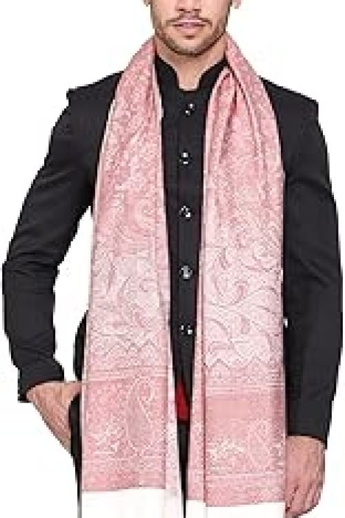 Men’s Paisley Design Woven Poly Wool Blend Gents Shawls, Muffler, Stoles for Men