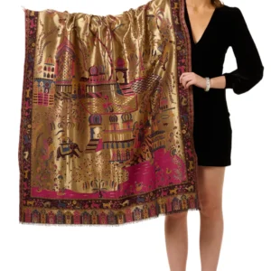 Taroob Resham Mughal Darbar Shawl