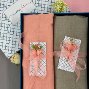 Solid Pashmina Shawl Combo Gift Set in Pure Cashmere wool (Set of 2 - For HIM and for HER)