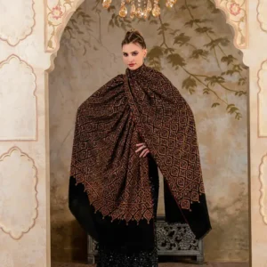 Rinza Black Pashmina Shawl